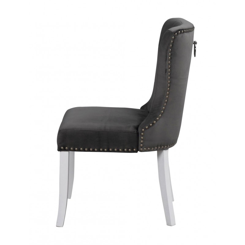 RO In Dining Chair Grey Plush